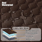 Smiry Waterproof Dog Bed Cover Blanket, Reversible Pet Blanket | Soft Reversible, Washable Leakproof Cats Dogs Couch Cover for Sofa, Couch, Furniture (40x50 Inch)