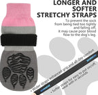 EXPAWLORER Non-Slip Dog Socks for Hardwood Floors to Prevent Licking, Dog Shoes for Hot Pavement Quick Walking, Dog Booties Boots & Paw Protectors with Grippers for Small Medium Large Senior Dogs M