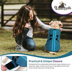 Queenmore Large Dog Sweaters, Soft Fleece Vest Pullover Dog Jacket with Leash Hole, Warm Winter Dog Clothes Cold Weather Doggy Dachshund Sweater for Large Dogs Cats Boy or Girl (Peacock-Blue, L)
