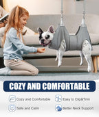 Kkiimatt Dog Grooming Hammock,XX-Large Hammock for Nail Trim, Hanging Harness for Nail Trimming,Dog Sling Restraint Holder for Pet Grooming Suspension Hanger with Thick Fabric Neck Support