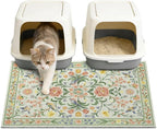 Unicorn Catcher 33"x22" Cat Litter Mat Non-Slip Washable Litter Box Mat | High-Density PVC Litter Catcher Mat Efficiently Traps Scattered Litter From Paws To Keep Floors Clean