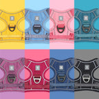 Pawaii No Pull Dog Harness with Pet ID Tag, Reflective Vest | Built for safer walks with a QR Pet ID Tag, front no pull clip, reflective trim, control handle and breathable mesh lining