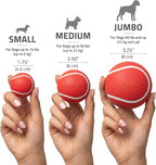 Playology Dog Toys | Squeaky Chew Ball for Dogs | Beef Scented Medium Dog Ball | Bouncy Floating Chew Toys for Fetch