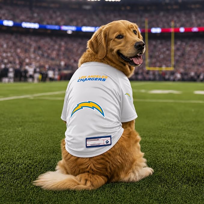 Littlearth NFL Los Angeles Chargers Stretch Pet Jersey,X-Small