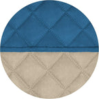 PureFit Reversible Recliner Chair Covers Couch Covers for Dogs, 19 in | Peacock Blue/Beige, Water Resistant Couch Protector, Washable Pet Couch Cover with Non Slip and Elastic Straps For Kids