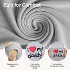 Parisian Pet Dog Shirt - 100% Cotton Shirts for Medium Dogs - Grey Sleeveless Dogs Clothes - Lightweight and Breathable Puppy Clothes - Stretchy Dog Apparel - I Love My Daddy T Shirt for Pet