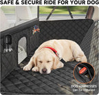 Snagle Paw Dog Car Seat Cover & Back Seat Extender,31"Super High Pet Barrier with Anti-Slip Hard Bottom Hammock Holds 440lbs,Water-Resistant Car Seat Protector for SUV,Trucks,Easy-Clean,Patent Pending