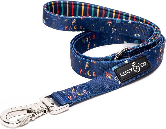 Lucy & Co. Space Doodle Dog Leash - 5-Foot Designer Dog Leash for Small, Medium or Big Dogs or Puppies Puppy - Pet Accessories & Supplies