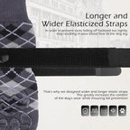 EXPAWLORER Dog Socks to Prevent Licking Paws,Dog Shoes for Hot Pavement,4 Pcs Double Sided Anti Slip Dog Socks with Grippers,Dog Booties for Small Medium Large Senior Dogs,British Style,Black L