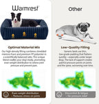 Dog Beds Large Sized Dog,Rectangle Orthopedic Pet Bed for Large Dog, Comfort Fluffy Memory Foam Dog Beds with Anti-Slip Bottom,35 x25 x9 Inches,Navy