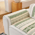 Couch Cover for Dogs, Washable Non-Slip Boho Geometric Pet Sofa Protector, Soft Sofa Slipcovers Cushion Protector for Dogs and Cats. (Green, 27.6" x 27.6" x 1.5"/Armrest or Backrest Cover 1PC)