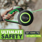 Mighty Paw Retractable Dog Leash, Heavy Duty for Small, Medium & Large Dogs | Anti-Slip Handle, Reflective Nylon Tape, Tangle-Free Swivel Clip, Auto-Locking Button, U-Shaped Guide