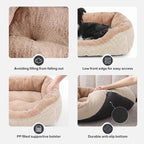 INVENHO XL Dog Beds Large Sized Dog, Washable Orthopedic Warming Soft Sleeping Durable with Anti-Slip Bottom