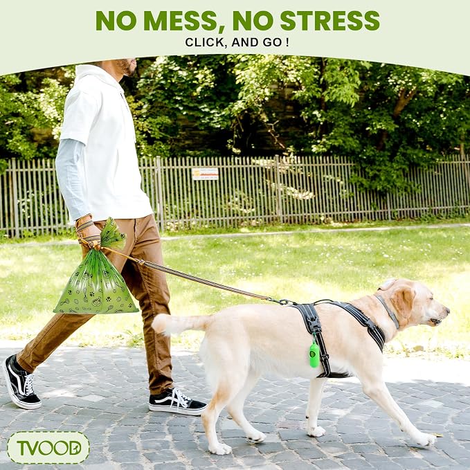 Thick Dog Poop Bags Rolls - Grab'n'Go, Hands Stay Clean! - 420PCS Scented | Odor Control Doggie Poop Bags 13 x 9 in for All Breeds - with 2 Dispensers for Daily Walks Outdoor Cleanup (Green)