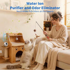 Small Filterless Air Purifiers for Home, Water Ionic Pet Odor Eliminator Air Cleaner for Odors, Smell & Smoke, USB Powered Quiet Mini Portable Air Purifier for Bathroom/Bedroom/Travel, White