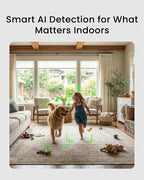 youkey Magnetic Indoor Security Camera Wireless, 2K Battery Powered Camera, No Subscription, Built-in 8GB Storage, Wire-Free for Renters, Compatible with Alexa & Google, Pet/Baby Monitor(S320)