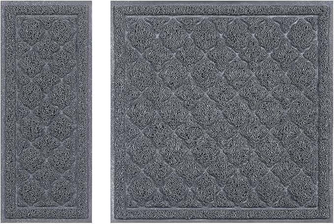 unipaws Cat Litter Trapping Mat, Litter Box Scatter Control Pad | Litter Free Floors and Urine Waterproof, Gentle on Paws, No Phthalate