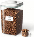 3-5 Lbs Dog Cat Treat Container Pop Pet Food Storage Container with Scoop | Dog Food Storage Bin Canister with Pop Up Lid Airtight Stackable BPA-Free Pet Treat Containers for Kibble & Treats 4.2qt