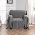Chair Cover Cat Scratch Proof Recliner Chair Covers, Oversized Armchair Sofa Covers Washable Sofa Slipcover for Single Couch, Soft Small Couch Slipcover for Pets Dogs, 71" x 91", Grey