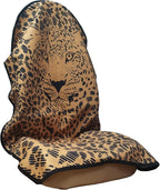 Car Seat Cover Protector Front Seats,for Gym Workout,Running,Swimming,Beach and Hiking,Waterproof Sweat Towel Bucket Seat Covers for Cars SUV Trucks (Leopard, 1Pcs)