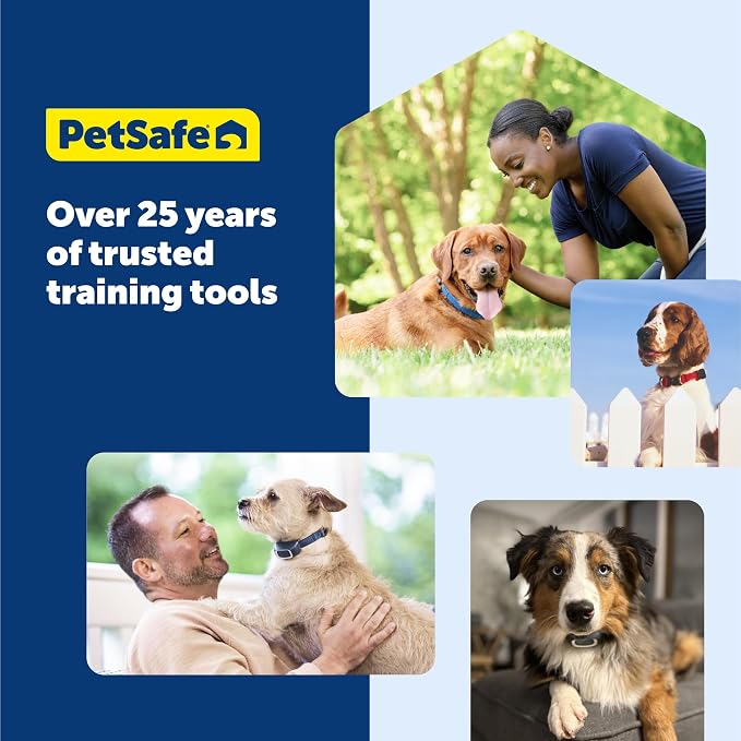 PetSafe 600 Yard Remote Training Collar Choose from Tone, Vibration, or 15 Levels of Static Stimulation Medium Range Option for Training Off Leash Dogs Waterproof and Durable Rechargeable