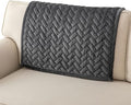Eismodra Couch Cover,Sectional Couch Covers,Sofa Covers for 3 Cushion Couch,Anti-Slip Sofa Slipcovers for Dogs Cats Kids Loveseat Recliner L Shaped Armrest Backrest,Dark Gray 36''x36''(Only 1 Piece)