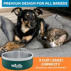 Master Pet Supply Stainless Steel Dog Bowls - 25 oz, Heavy Duty - Emerald Sea, Double Wall Extra-Thick Insulated, Non-Slip Pet Water Bowl for Dogs, Cats & Pets, Anti Rust Metal, Dish Washer Safe