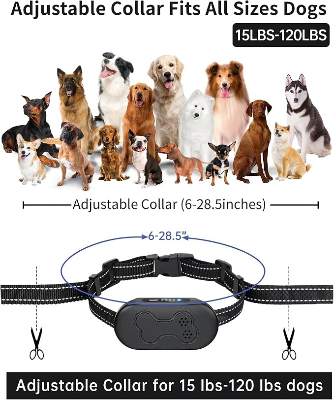 Shock Collar for Dogs 2 Dogs (15-120lbs) 2000FT Dog Shock Collar with Remote Control IPX7 Waterproof Dog Training Collar with Remote 4 Safe Modes Rechargeable Lock Flash Light for All Breeds Clear