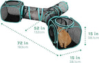 Kitty City Outdoor Catio Furniture and Play Kits for Cats, Three Way Tunnel