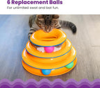 Catstages Replacement Balls for Cat Track Toys, Multiple Colors, 6 Pack