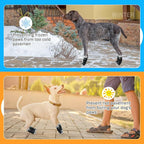 SCENEREAL Dog Socks to Prevent Licking Paws for Hot/Cold Pavement Anti Slip, Dog Shoes for Hardwood Floors, Dog Boots & Paw Protectors with Grippers for Small Medium Large Senior Dogs, Black M