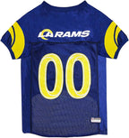 Pets First NFL Los Angeles Rams Dog Jersey, Size XX-Large, Football Shirt Costume for Pet, Dog Sports T-Shirt, NFL Team Clothing for Cats, Licensed Pet Apparel Available in 7 Sizes and 32 Teams