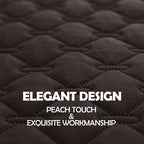 gogobunny Waterproof Dog Blankets for Large Dogs, Pet Bed Cover Breathable | Washable Pee Pads, Quilted Throw Blanket, Furniture Protector for Couch Sofa Bed Car, 82x82 Inch Dark/Light Coffee