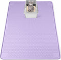 Silicone Cat Litter Mat for Litter Box 50”x35” Large Cat Mat, Purple | Waterproof, Non-Slip, Leak-Proof Rug Mat with Lip, Easy to Clean, Extra Large Litter Catcher Mat for Floor