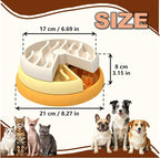 Raelynn Slow Feeder Dog Bowls, 3 Tiered Rotating Puzzle Bowl for Dogs | Interactive Puzzle Toy for Small/Medium Dogs and Cats, Thickened PP Material, Non-Slip Base Maze Feeder, Easy to Clean