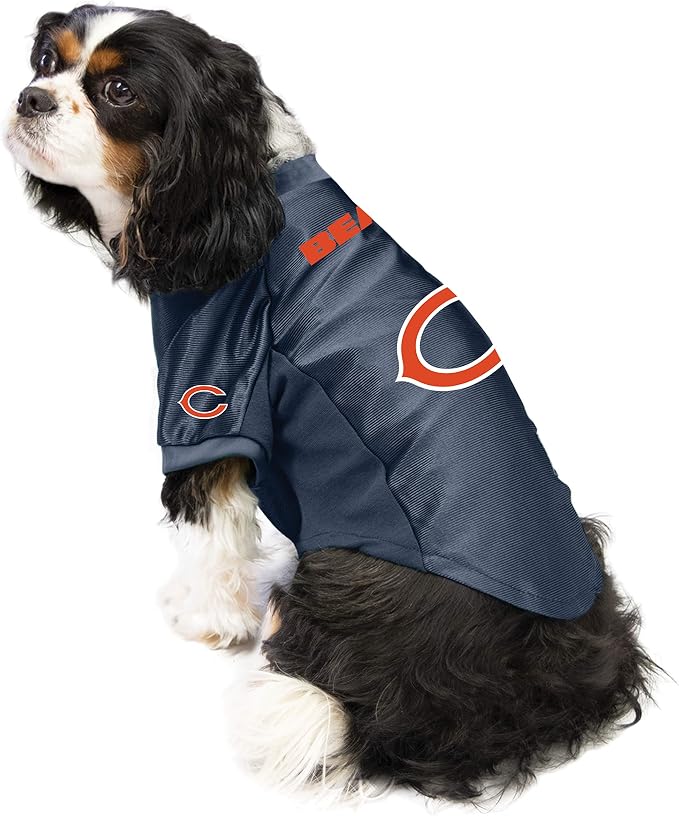 Littlearth NFL Chicago Bears Stretch Pet Jersey, Team Color, X-Large
