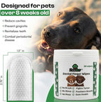 Dog Teeth Cleaning Wipes - Natural Coconut Oil & Aloe - Dental Wipes for Dogs - No-Rinse Pet Dental Finger Wipes - 50 Count