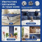 TOOSOFt Anti Cat Scratch Furniture Protector Clear Thicken Vinyl 160"x12.4" | Couch Protector from Cat Claws Thicken - Single Sided Sticky Flexible Dog Tape for Furniture, for Couch Corner Door Walls Bed