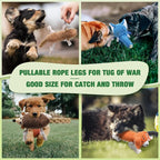 LEGEND SANDY Dog Squeaky Toys for Puppy, 5 Pack Small Dog Toys, Stuffed Animal Puppy Toys with Tug of War Ropes Value Bundle, Puppy Chew Toys for Teething with Squeakers Small Medium Breeds