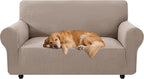 XINEAGE Stretch 2 Seater Slipcover, Non-Slip Pet Couch Cover,Khaki | Washable Furniture Protector, Elastic Bottom, Dogs & Cats Friendly, Scratch-resistant, Fast Setup, High Elasticity