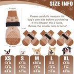 EXPAWLORER 6Pcs Anti Slip Dog Socks to Prevent Licking Paws, Dog Shoes for Hot Pavement Double Sides Dog Boots & Paw Protectors Booties for Hardwood Floors with Grip Small Medium Large Senior Dogs, XS