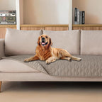 gogobunny 3X Stronger Waterproof Pet Blanket, Scratch Proof Furniture Protector for Dogs Cats, Reversible Cover 30x80 Inch, Dark Stone
