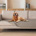 gogobunny 3X Stronger Waterproof Pet Blanket, Scratch Proof Furniture Protector for Dogs Cats, Reversible Cover 30x90 Inch, Dark Stone