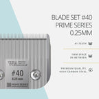 Wahl Pro Animal Prime Series Blades - Professional Fine Tooth Pet Clipper for Horse, Cat & Dog Grooming - Made from High-Carbon Steel - #40, 0.25mm