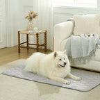 COZY KISS Cooling Couch Cover for Dog Washable, Cool Sofa Cushion Mat, Grey | Q-Max >0.4 Cool Tech, Non-Slip Pet Pad for Car Seat Protector, Liquid Pee Proof Mat for Dog, Cats, 27.5x47 Inch