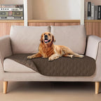 gogobunny 3X Stronger Waterproof Pet Blanket, Scratch Proof Furniture Protector for Dogs Cats, Reversible Cover 32x53 Inch, Dark Chocolate