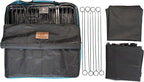 PJYuCien Puppy Playpen Plus Storage Bage with Bottom & Top Cover, 24" H | Heavy Duty, Dog Fence for Small Dogs, Foldable Square Pen, Indoor, Outdoor, Backyard Pasture, Camping, Protects Floors