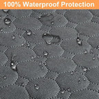 Mancro Dog Car Seat Cover for Back Seat, Waterproof Dog Hammock for Car | 600D Heavy Duty, Scratch-Resistant Back Seat Pet Cover for Dogs with PVE Nonslip Underside, Fits for Sedan, Trucks and SUVs