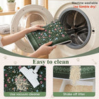 Bienbee Cat Litter Mat, 2 Pack 48" x 36" Machine Washable for Litter Boxes | Cat Litter Rug with Waterproof Backing, Non-Slip Grip and Soft On Kitty Paws to Catch Litter and Protect Floor