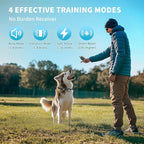 Small Dog Training Collar with Remote - Humane Dog Shock Collar with Beep, Vibration & Safe Shock Modes, 1000ft Range, Waterproof Rechargeable Bark Control Collar for Small Dogs, Black